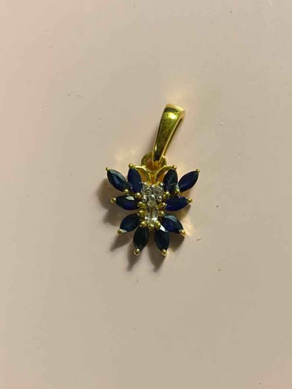 .925 GP Genuine Sapphire Pendant